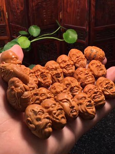 核伙人,核雕,橄榄核,手串,写实十八罗汉,单面,仿立新,脖挂_阿里巴巴找
