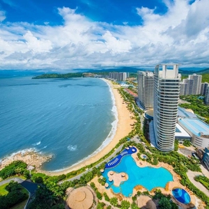 惠州碧桂园十里银滩酒店(180度海景房 双人早餐 私家沙滩)