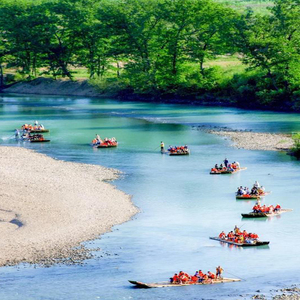 [永安溪漂流-大门票]竹筏漂流浙江神仙居景区皤滩古镇