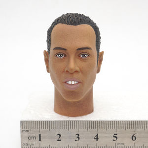 7903 1/6兵人模型 男 头雕 罗纳尔多迪尼奥 巴西足球员 缩小比例