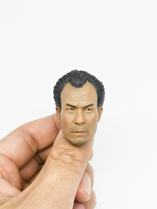 12307 1/6兵人模型 男 头雕 龙争虎斗 石坚 缩小比例