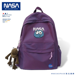 NASA美国潮牌联名双肩包女情侣学生书包男轻便旅行大容量电脑背包