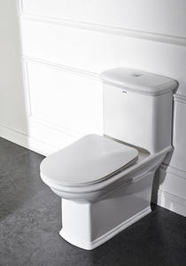 苏泊尔supor脲醛静音喷射虹吸式节水连体防臭座便器智洁防堵马桶