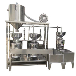 定制豆腐二联三联磨机器立式三联磨浆机厂家做豆腐用的豆浆机商用
