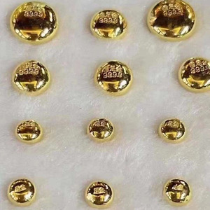 足金豆豆au9999投资纯黄金条块砖料1一克纯金疙瘩四小九足金