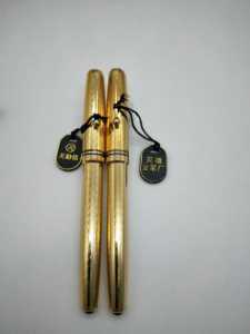 90年代弹性尖书法练字老钢笔关勒铭961旋转笔帽962插拔帽中性笔ins