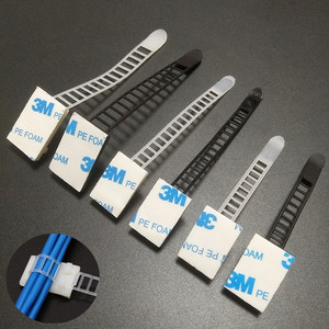 3M背胶理线器固定卡扣自粘电线夹扎带网线走线路塑料卡子免打孔