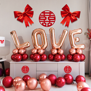 love字母铝膜气球婚房装饰浪漫创意婚礼新房结婚布置套装订婚用品
