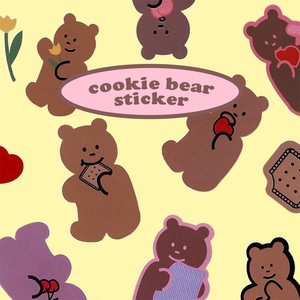 muse_mood韩国卡通小熊装饰贴ins可爱日记本贴画手机平板电脑贴纸