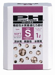 日本Power House S号微酸 抑制PH上升弱酸性过滤专用滤材 1L 5L