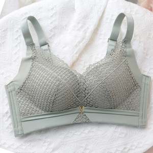 内衣性感夏季厚小胸胸罩收副乳聚拢调整型文胸40c90d陆姑娘iris49