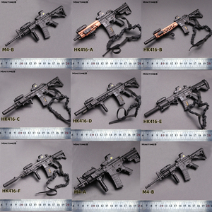 JEU现货 MINITIMES HK416 M4模型1/6兵人拼装枪模玩具 不可发射