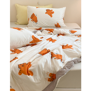 卡通老虎 a类针织空调被夏凉被薄款凉被夏被儿童小被子可机洗夏季