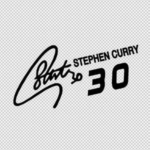 篮球库里30号签名 反光防水改装饰汽车贴花车尾贴纸三角窗贴画171