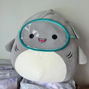 加拿大代购 鲨鱼宝宝 毛绒公仔 16寸squishmallow 可爱costco网红
