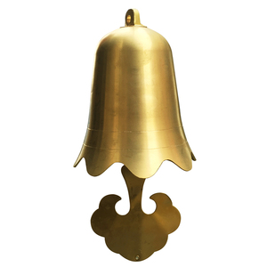 佛具佛具道场法器佛堂佛龛供桌寺院挂件摇铃纯铜禅修风铃口径16cm