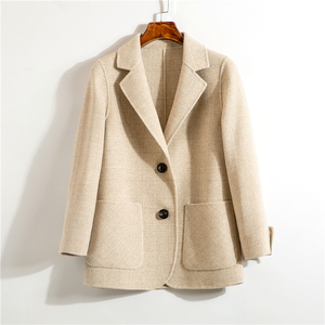 h163宇和小铺衣服图纸服装裁剪样板实物女装外套双面羊绒大衣纸样