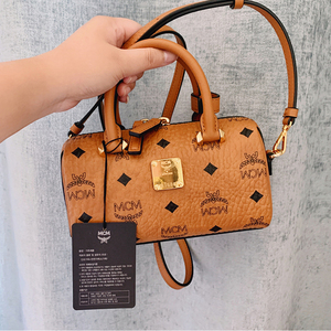 韩国直邮 mcm女包新款单肩斜挎小方包腰包托特包方形琴谱包