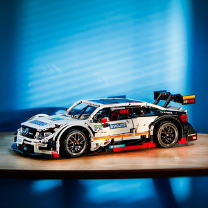 乐高奔驰c63白色遥控跑车高难度宇星成人拼装积木汽车模型玩具