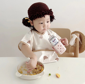 韩系儿童夏季无袖防水罩衣婴幼儿吃饭反穿衣宝宝喂饭防脏全身围兜