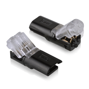 LED灯带免焊连接器5050 3528单色RGB七彩灯条免焊接头对插配件