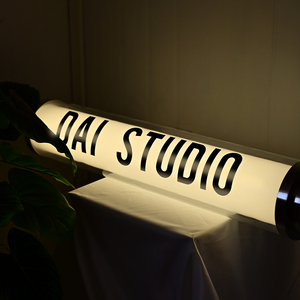 圆柱led灯箱定制 双层亚克力圆管组合 让店招更有立体感