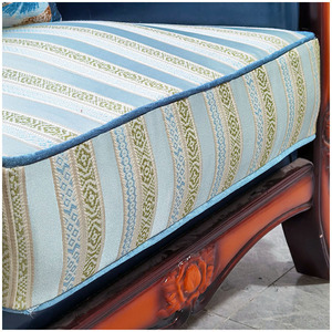 现代简约实木沙发套全包万能2021蓝色布艺沙发罩笠套四季通用防滑