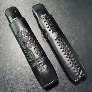 适用悦刻5代幻影五代relx约克悦客皮套保护套防摔复古手工定制