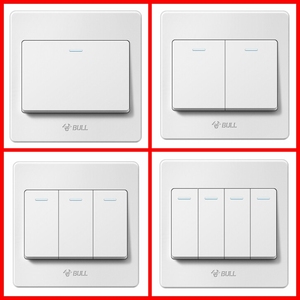 公牛四开开关双控