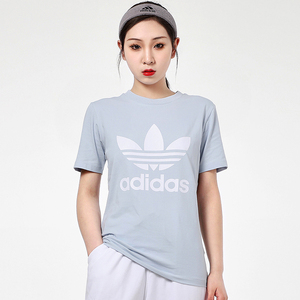 adidas阿迪达斯三叶草短袖女装2022夏季新款运动服透气t恤gn2975
