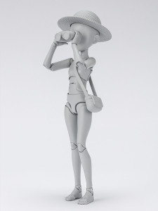 现货 万代 shf 女素体 灰色 杉森建 dx套装 可动 手办 模型