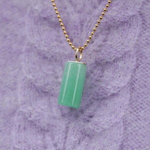 02爱宝贝的小猪淘宝现货忆翠堂18k金镶嵌天然a货翡翠玉冰种圆柱珍珠