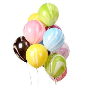 高级婚礼节日生日派对装饰布置 十寸玛瑙大理石气球 玛瑙气球定制