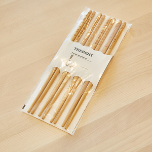 济南ikea宜家家居国内代购特莱本4双筷子家用健康环保筷竹餐具