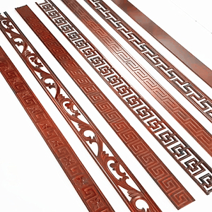 实木线条装饰雕花平板走边线天花线边框压边条腰线中式背景墙吊顶