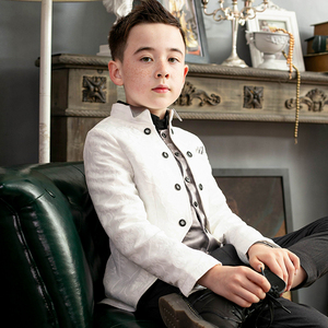 2021春秋新款男童钢琴燕尾服英伦风西装男孩儿童演出服主持人礼服