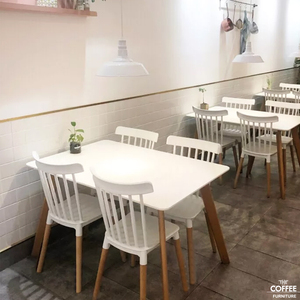 网红餐椅北欧实木现代简约靠背美式咖啡厅桌椅甜品店椅子餐厅温莎