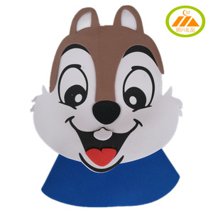 eva幼儿园学校表演道具松鼠头饰动物squirrel头套面具舞会派对帽图片