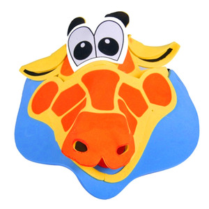 eva幼儿园表演道具小鹿头饰驯鹿长颈鹿头套面具舞会生日派对帽子