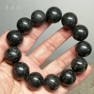 戈壁黑金刚手串 强磁性 ww29(不议价)