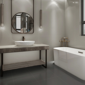 简约现代纯灰色瓷砖 浅灰深灰亚光墙砖仿古砖600x1200地砖防滑