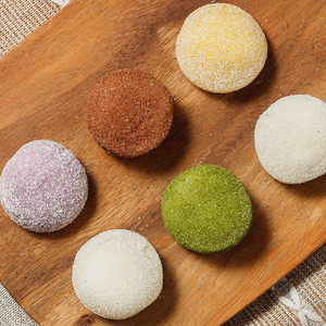 亚洲渔港洋风椰蓉大福抹茶芒果巧克力糯米滋日本甜品甜点即食10个