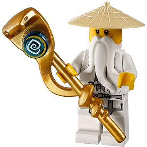 lego 乐高 幻影忍者 人仔 njo046 吴大师 含绝版蛇杖 9446