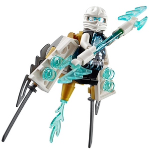 lego乐高幻影忍者人仔njo179赞白忍者含武器飞行器70730