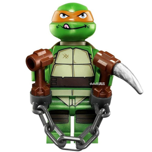 lego 乐高 忍者神龟 人仔 tnt003 米开朗基罗 含武器 79104