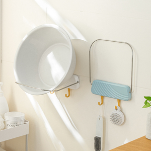 脸盆架壁挂式洗脸盆挂钩厨房简易置物架收纳架卫生间浴室挂盆神器