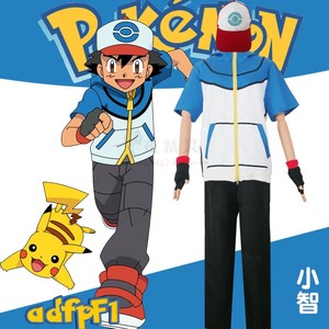 动漫宠物小精灵神奇宝贝小智cosplay宝可梦Pokémon儿童成人衣服