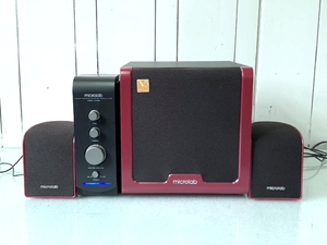 二手德明电子microlab麦博2.1电脑低音炮分体功放a6320超值价