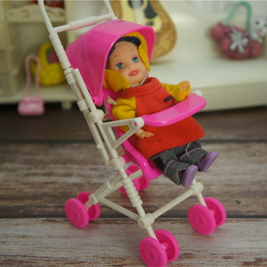 过家家玩具凯莉丽娃娃迷糊娃娃玩具婴儿手推车场景配件送凯丽