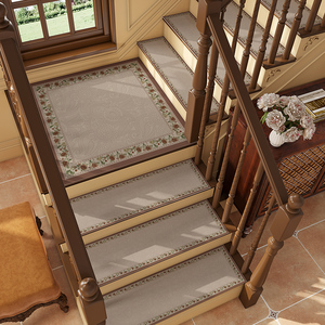 美式楼梯地垫家用踏步垫防滑免胶自粘复式楼梯台阶保护垫高端脚垫